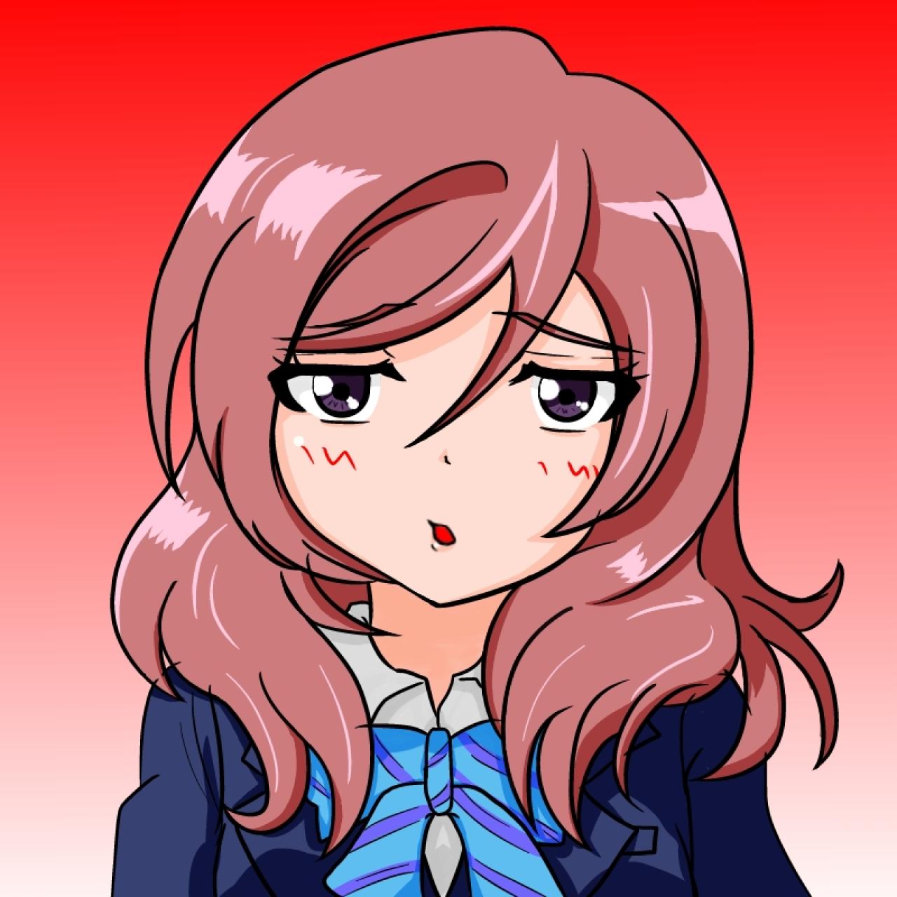 答应时说哦的西木野真姬表情