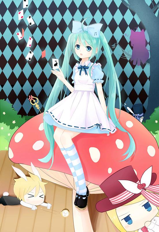 初音未来Alice in Musicland版女仆装人设图 来自melodie-chan