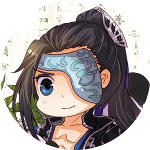 戴着眼罩的剑网三唐门成男头像