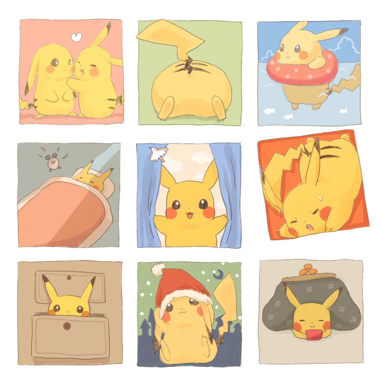 オムライス手绘皮卡丘头像 预览图