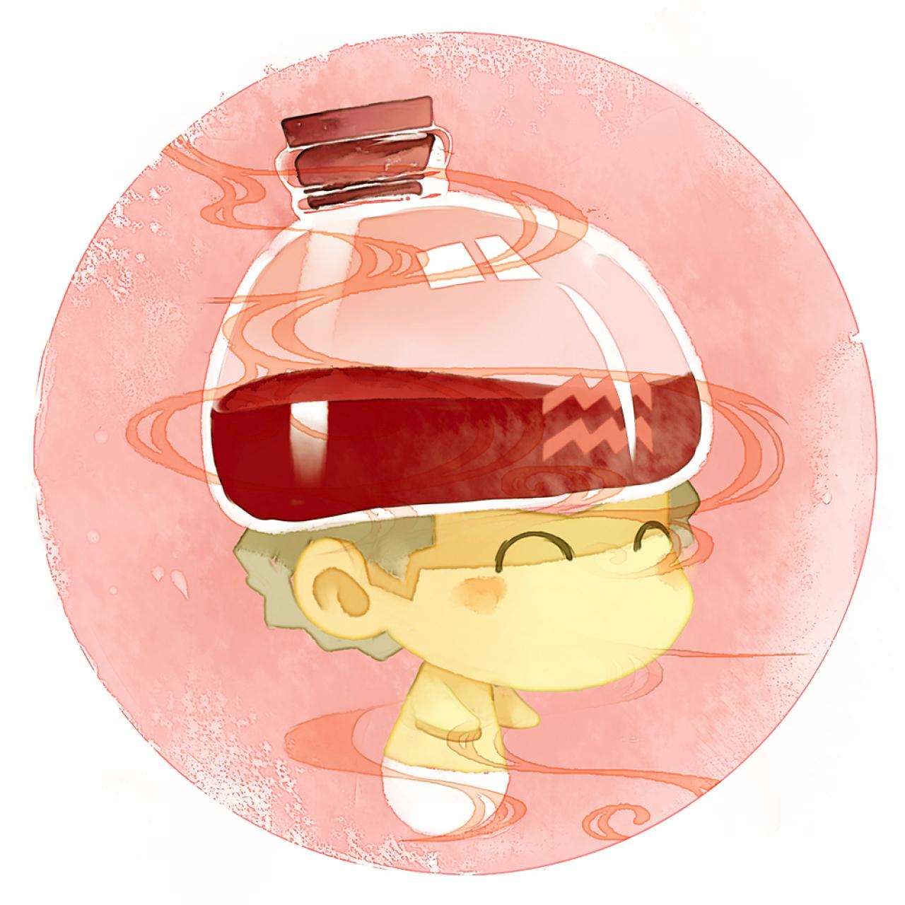 脸朝右的水平座男生圆头像