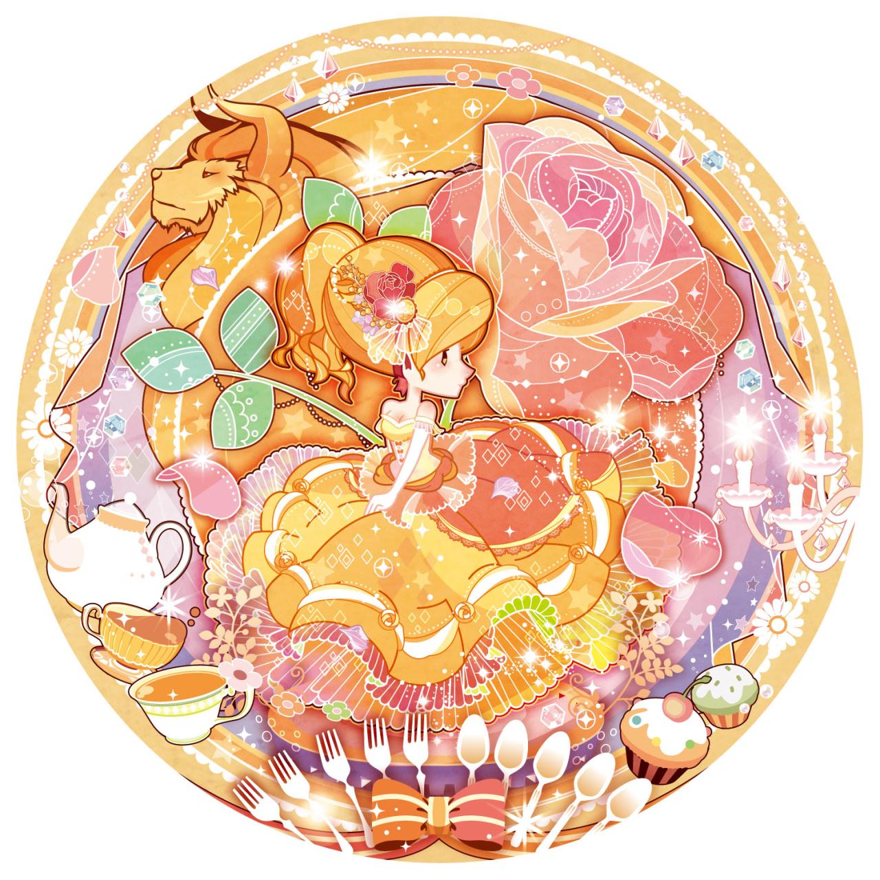 《美女与野兽》中的BELLE头像