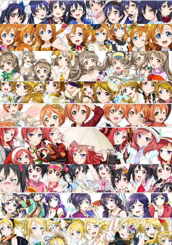 LoveLive!密集版角色手机壁纸 预览图