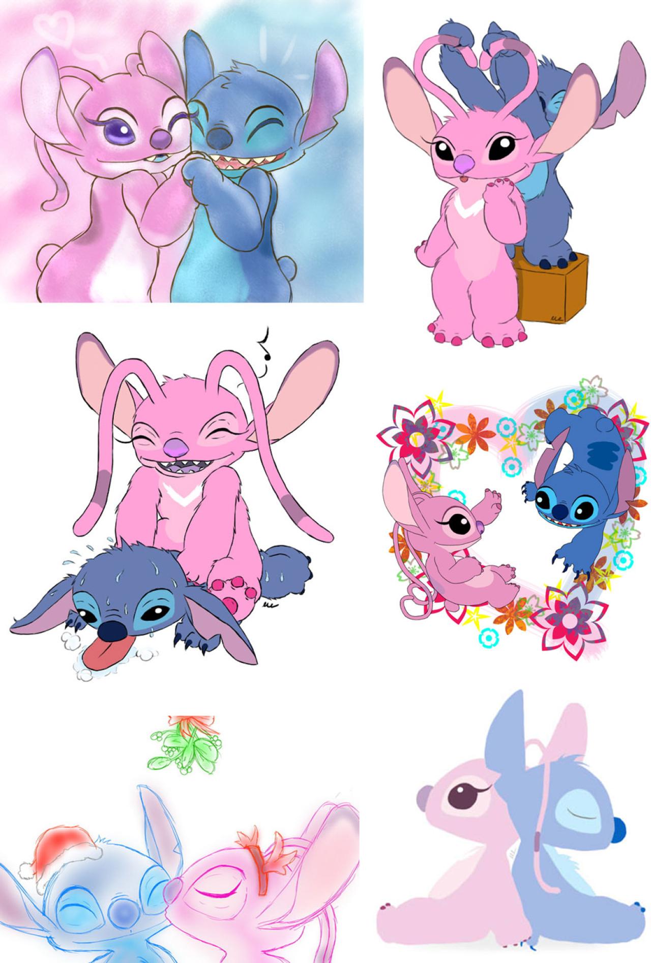 史迪奇和安琪情侣头像 预览图