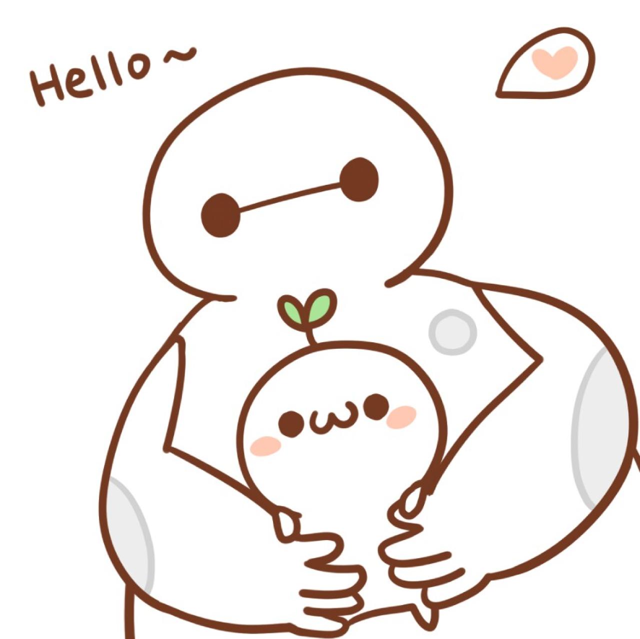 抱着头上长草的颜文字君的大白头像：Hello，您好~