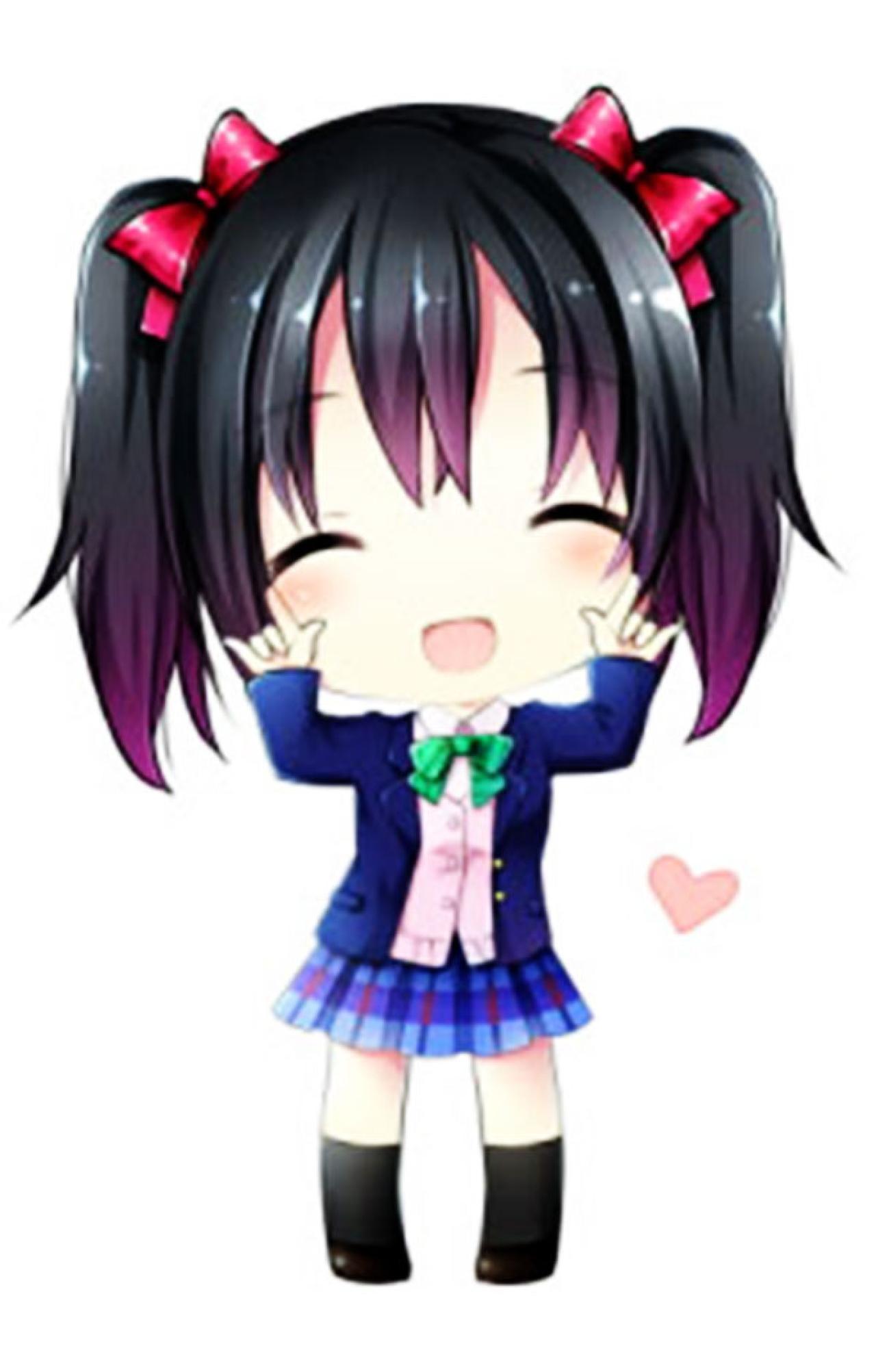 披着蓝色制服外套作ILOVEYOU手势卖萌的LoveLive!矢泽妮可头像