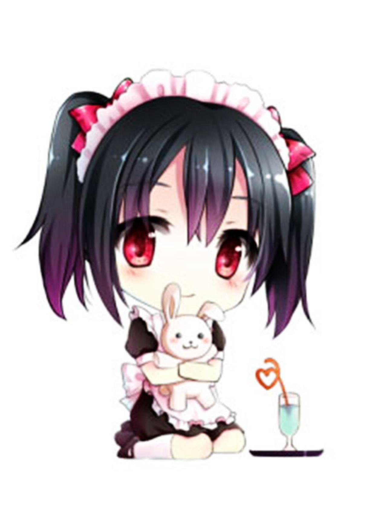 穿着女仆装抱着小熊的LoveLive!矢泽妮可头像