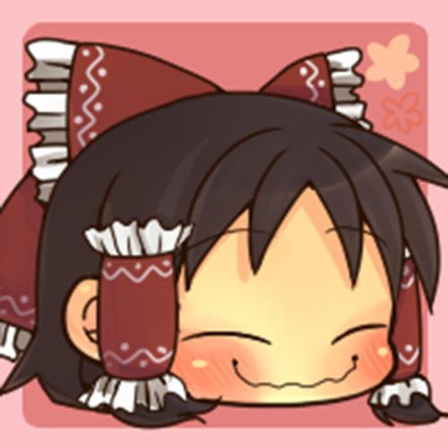 抿嘴的东方Project博丽灵梦头像