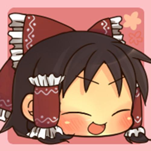 眯眼笑的东方Project博丽灵梦头像