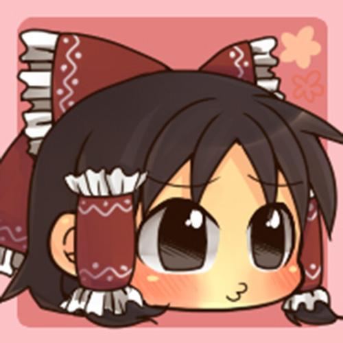 嘟嘴卖萌的东方Project博丽灵梦头像