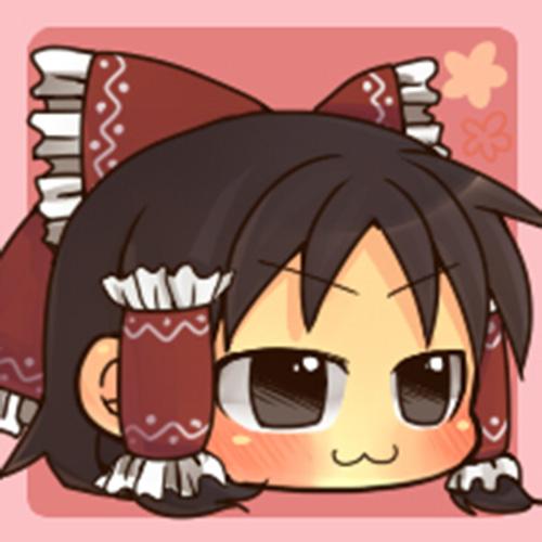 嘟嘴卖萌的东方Project博丽灵梦头像