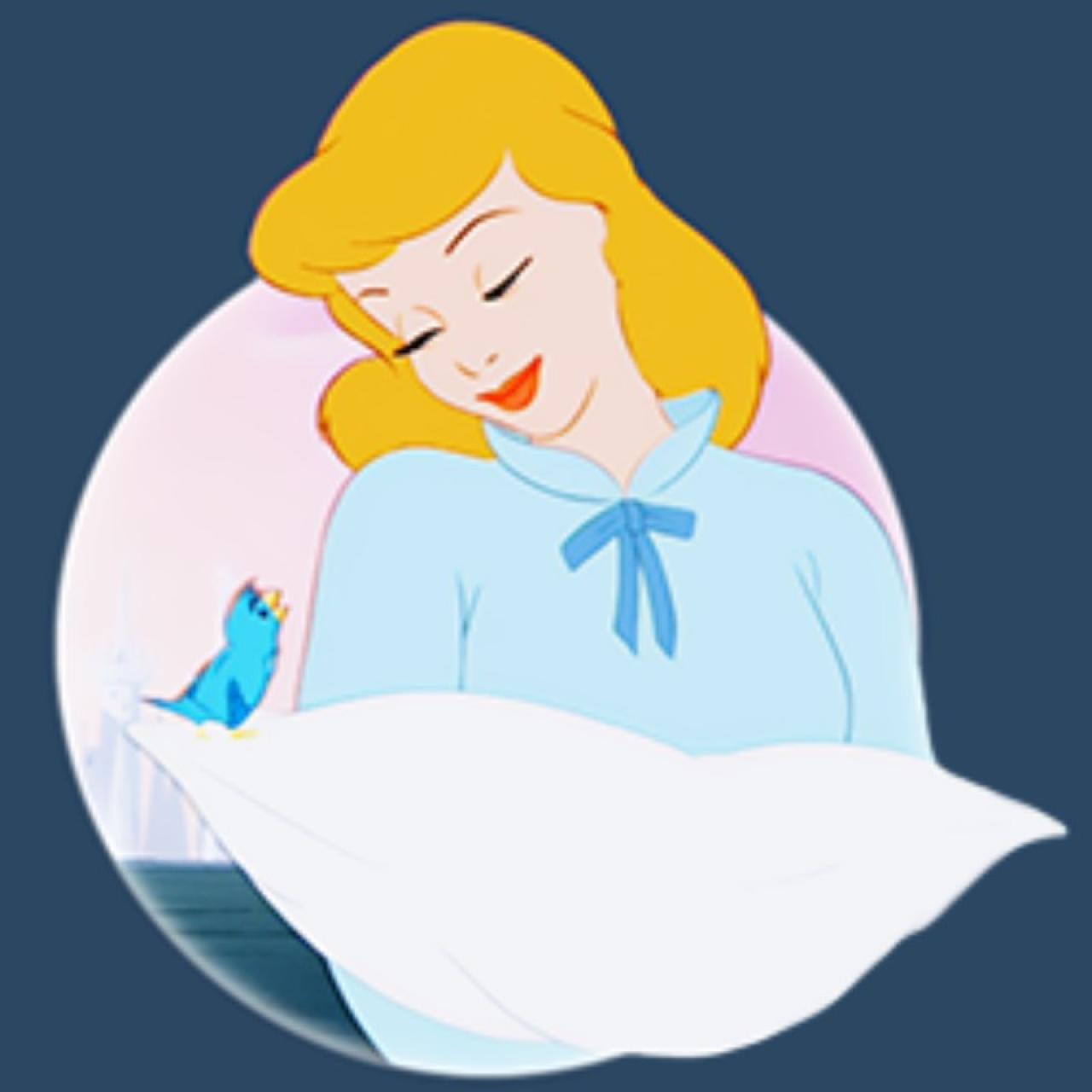 穿着田园连衣裙的灰姑娘头像