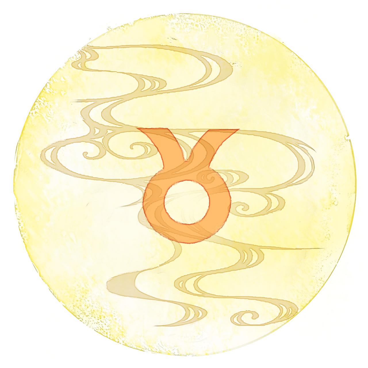 金牛座星座符号圆头像