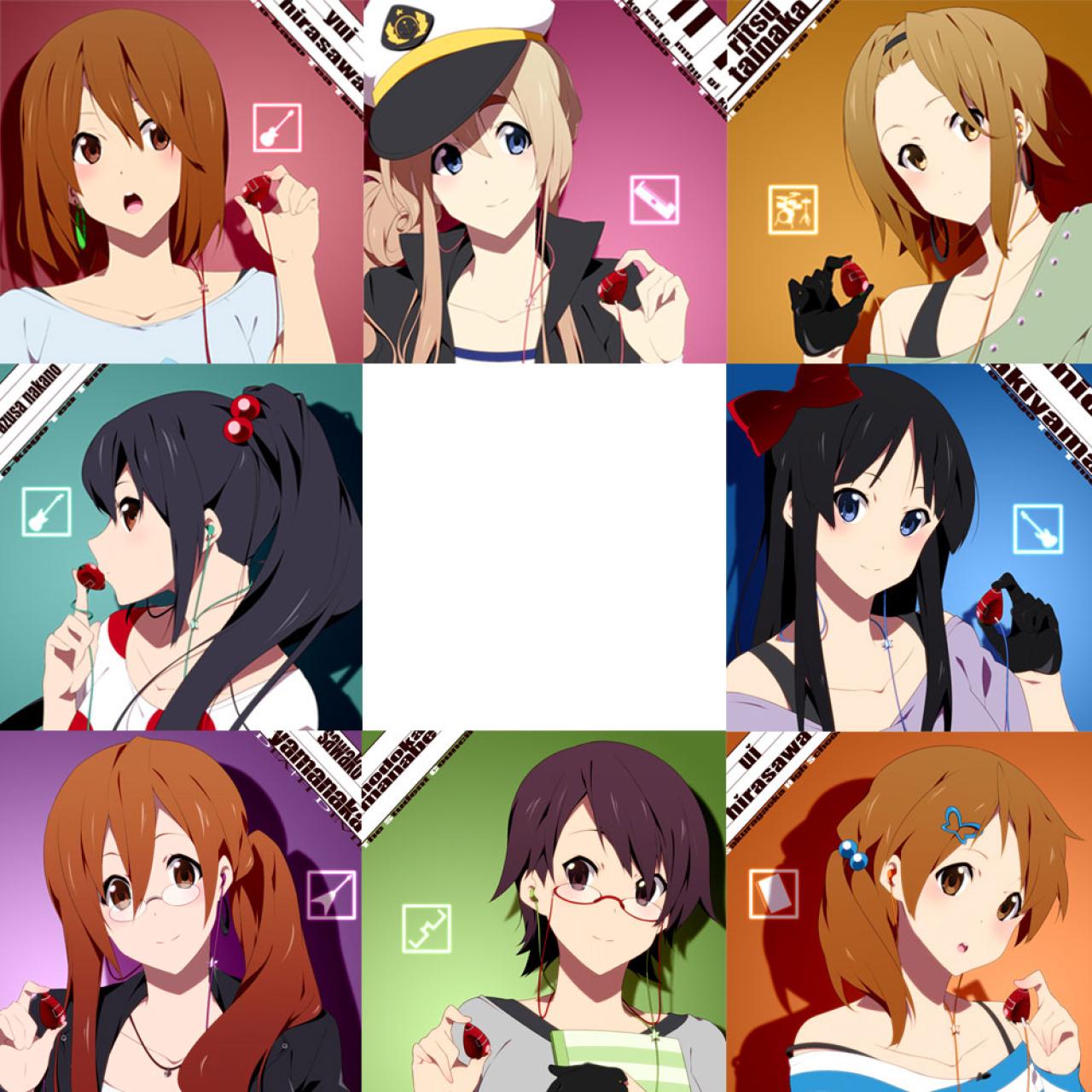 戴着草莓耳机的轻音少女官方角色头像 预览图