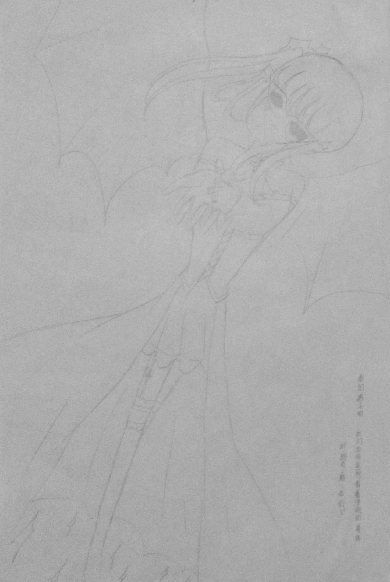 血族少女 线稿 原佳仪画