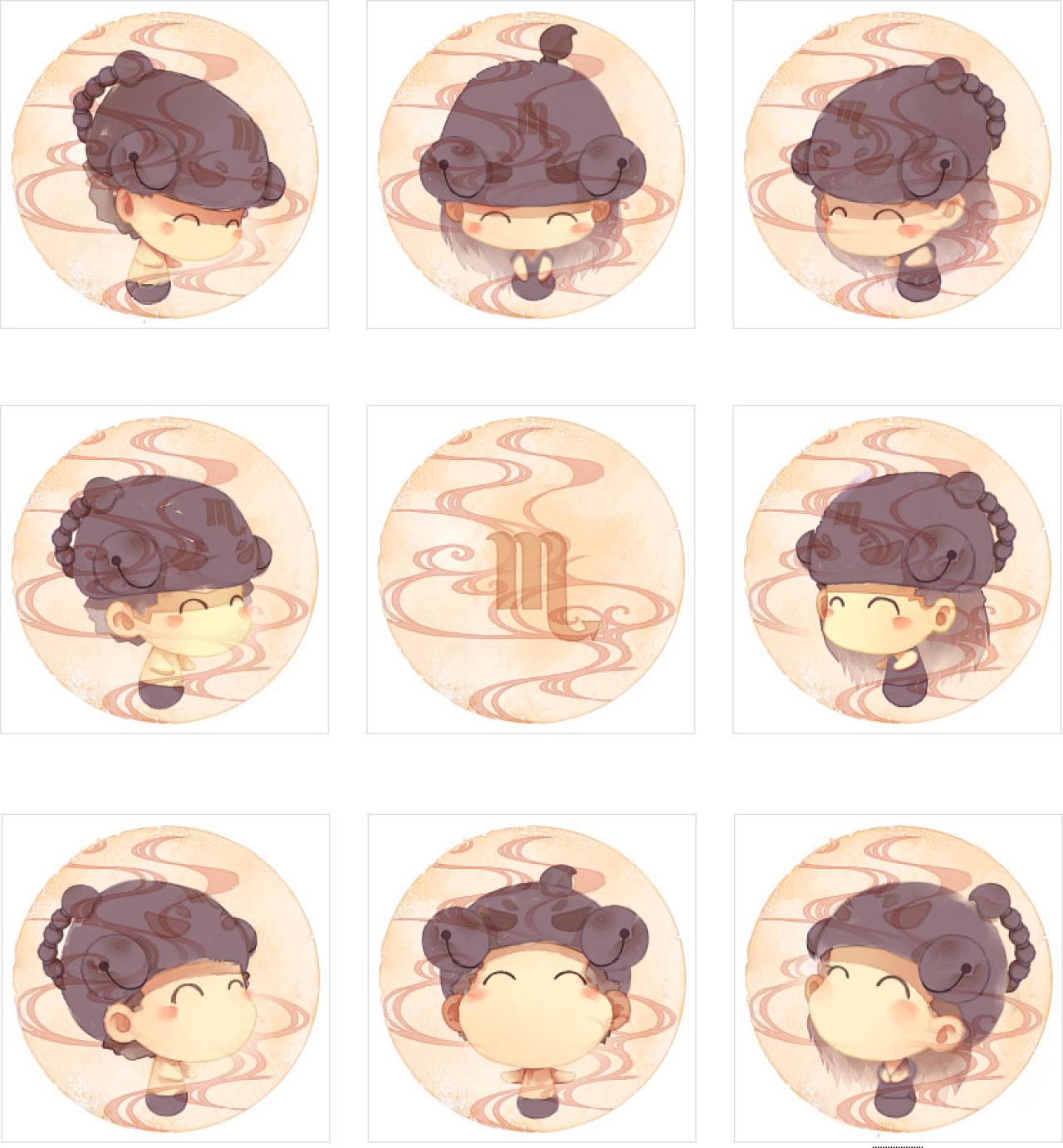 梁阿渣天蝎座星座情侣头像 预览图