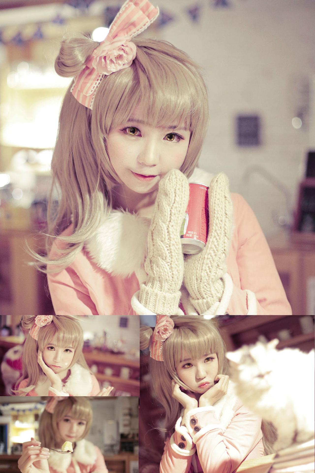 赤澤Aki粉色圣诞服扮演南小鸟 预览图