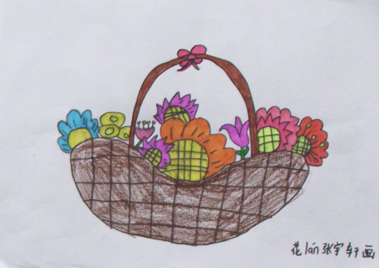 花篮 张宇轩画