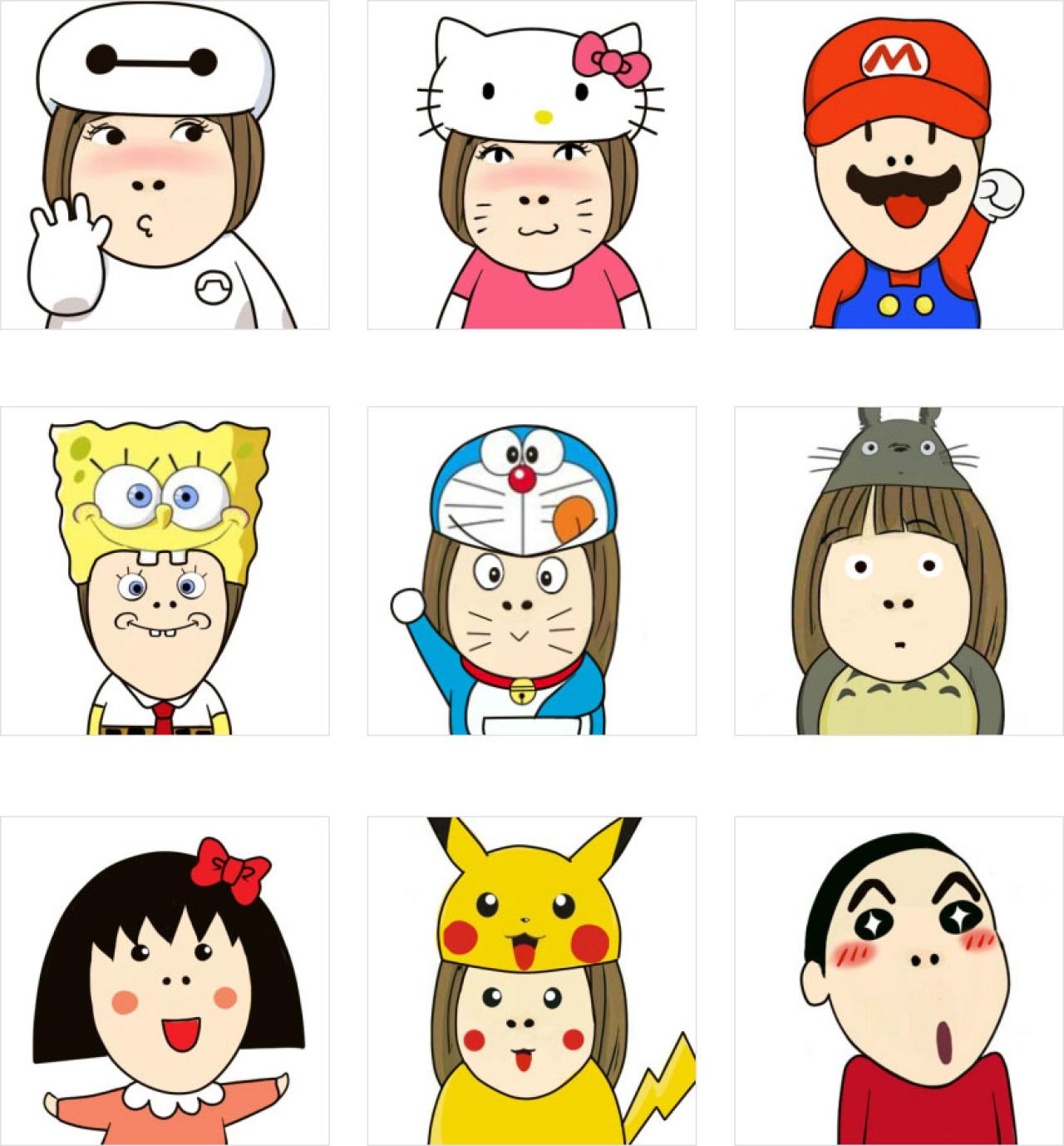 小明扮演动漫角色头像 预览图