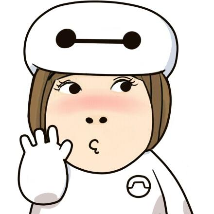 小明明扮演超能陆战队大白头像