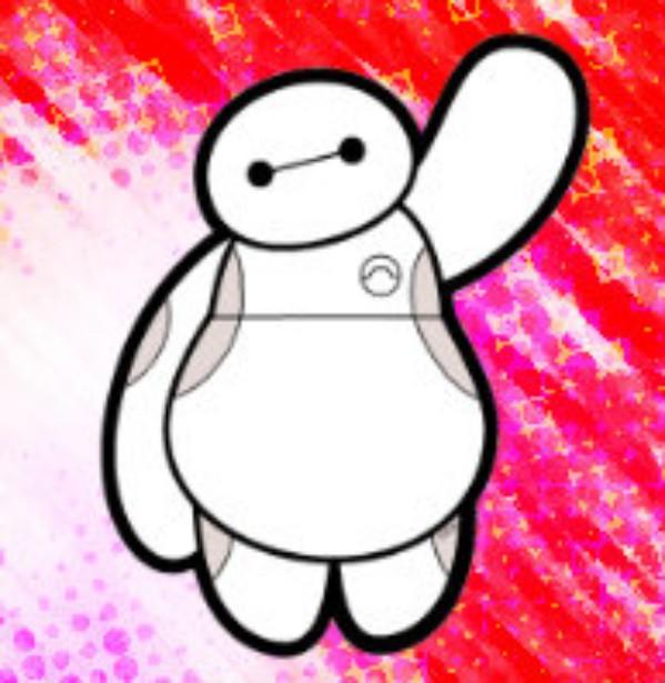 抬手打招呼的Q版大白头像