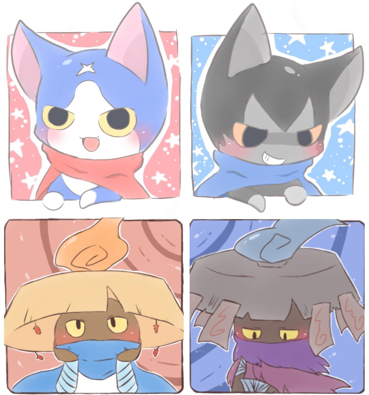 妖怪手表浮游猫黑暗猫等头像 预览图