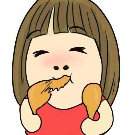 小明明撕咬鸡腿的吃货头像
