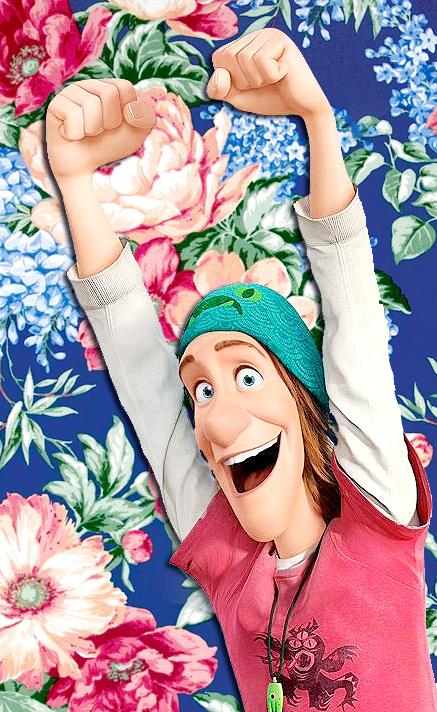 鲜花版超能陆战队弗雷德手机壁纸