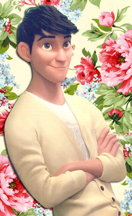 鲜花版超能陆战队哥哥泰迪手机壁纸