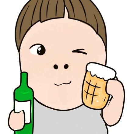 端着啤酒眨眼卖萌的男孩吃货头像