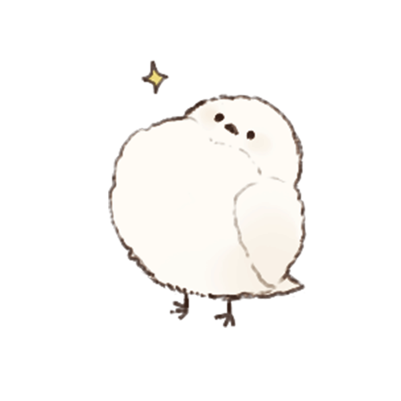 挺起胸膛的胖小鸟头像