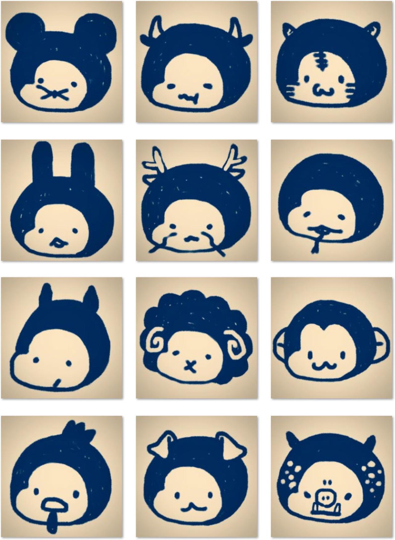 よなか十二生肖圆脑袋头像 预览图