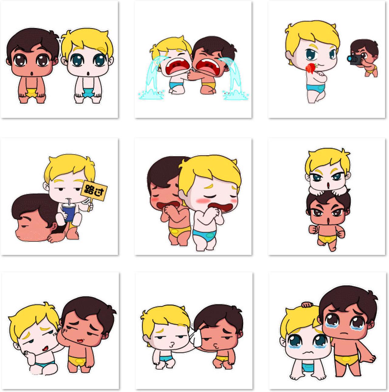 海尔兄弟卖萌动态表情 预览图