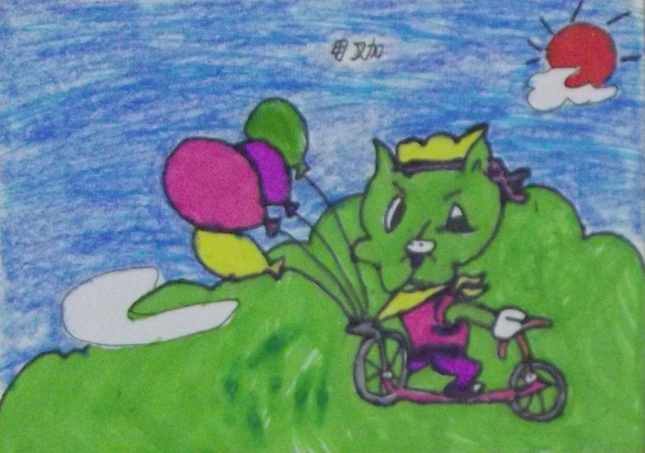 骑车的小动物 毋又加画