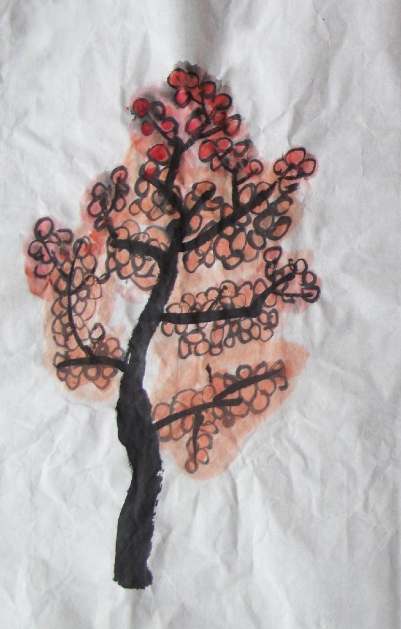 红树 国画 李璎楠画