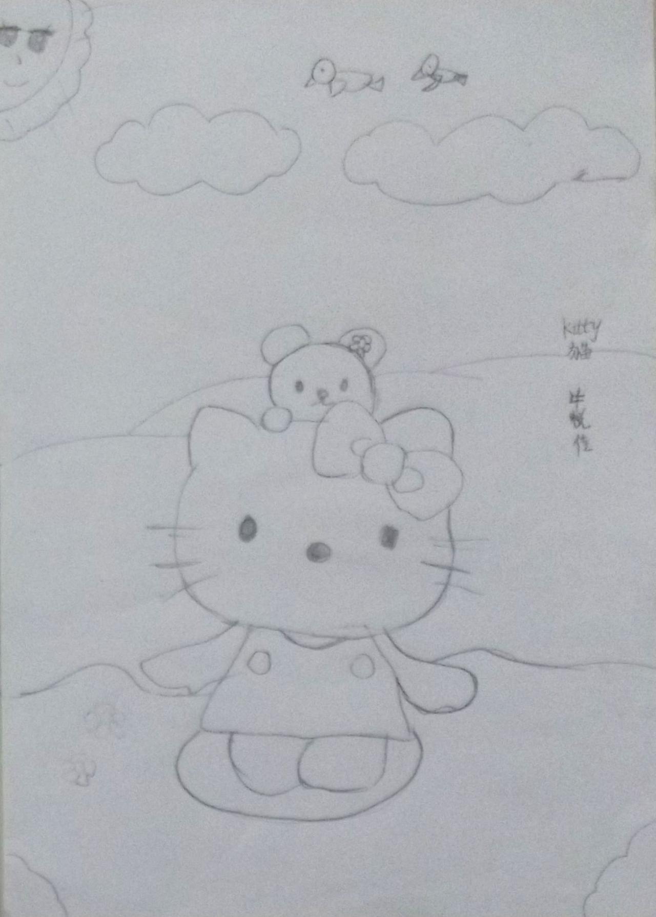 Hello Kitty 牛悦佳画