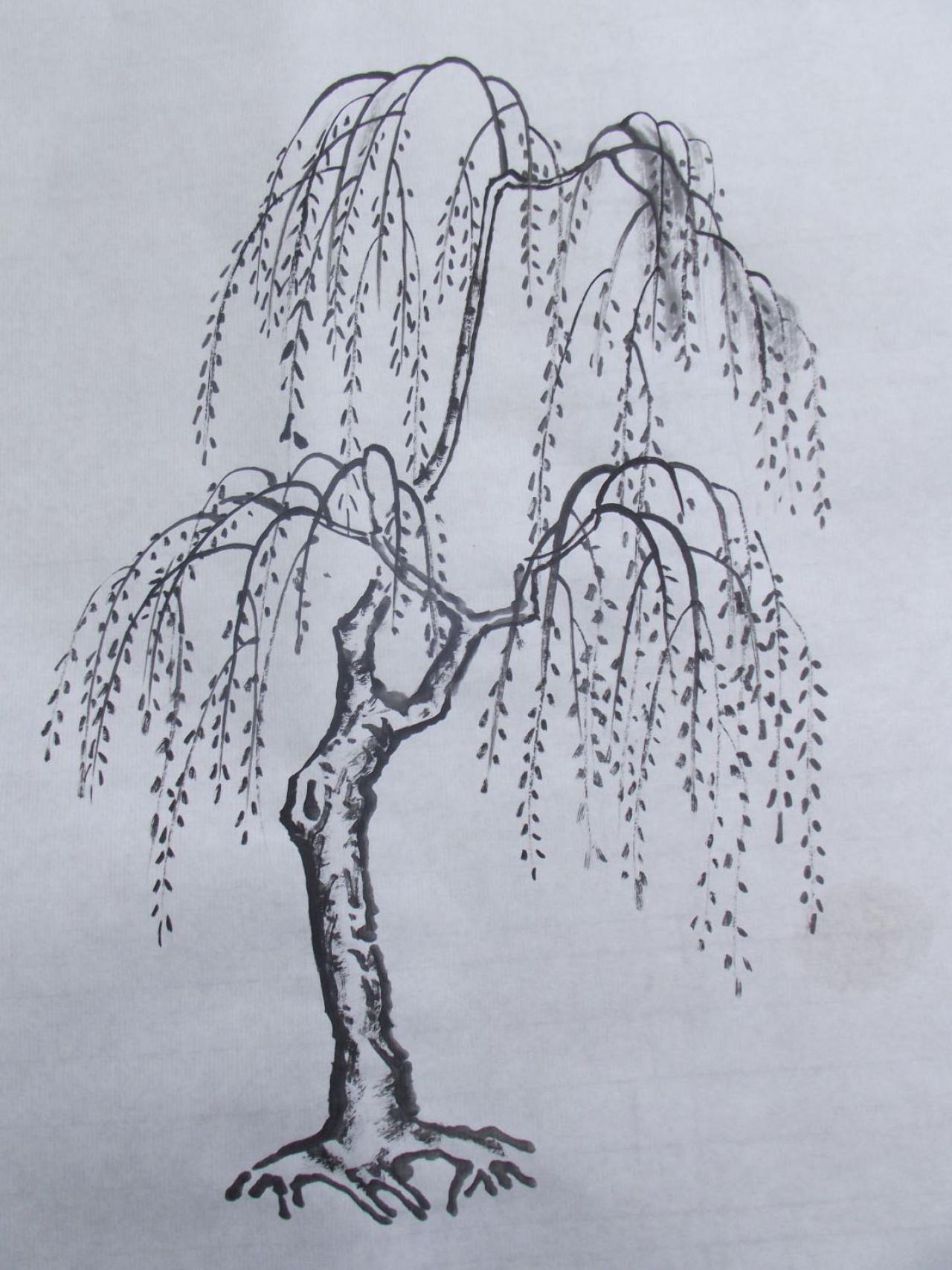 第四步，添加柳叶