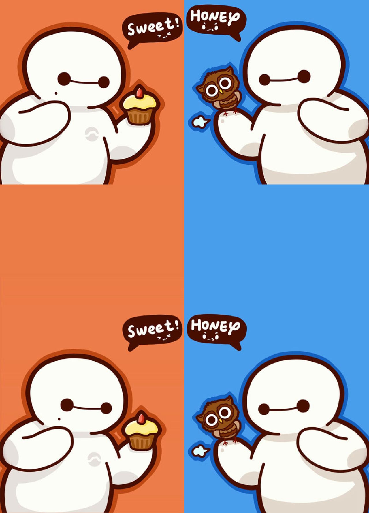 甜蜜蜜的大白头像和手机壁纸 预览图