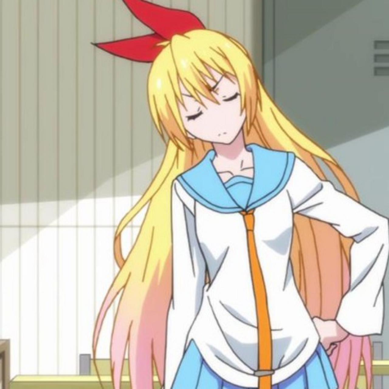 叉腰傲娇的伪恋桐崎千棘头像