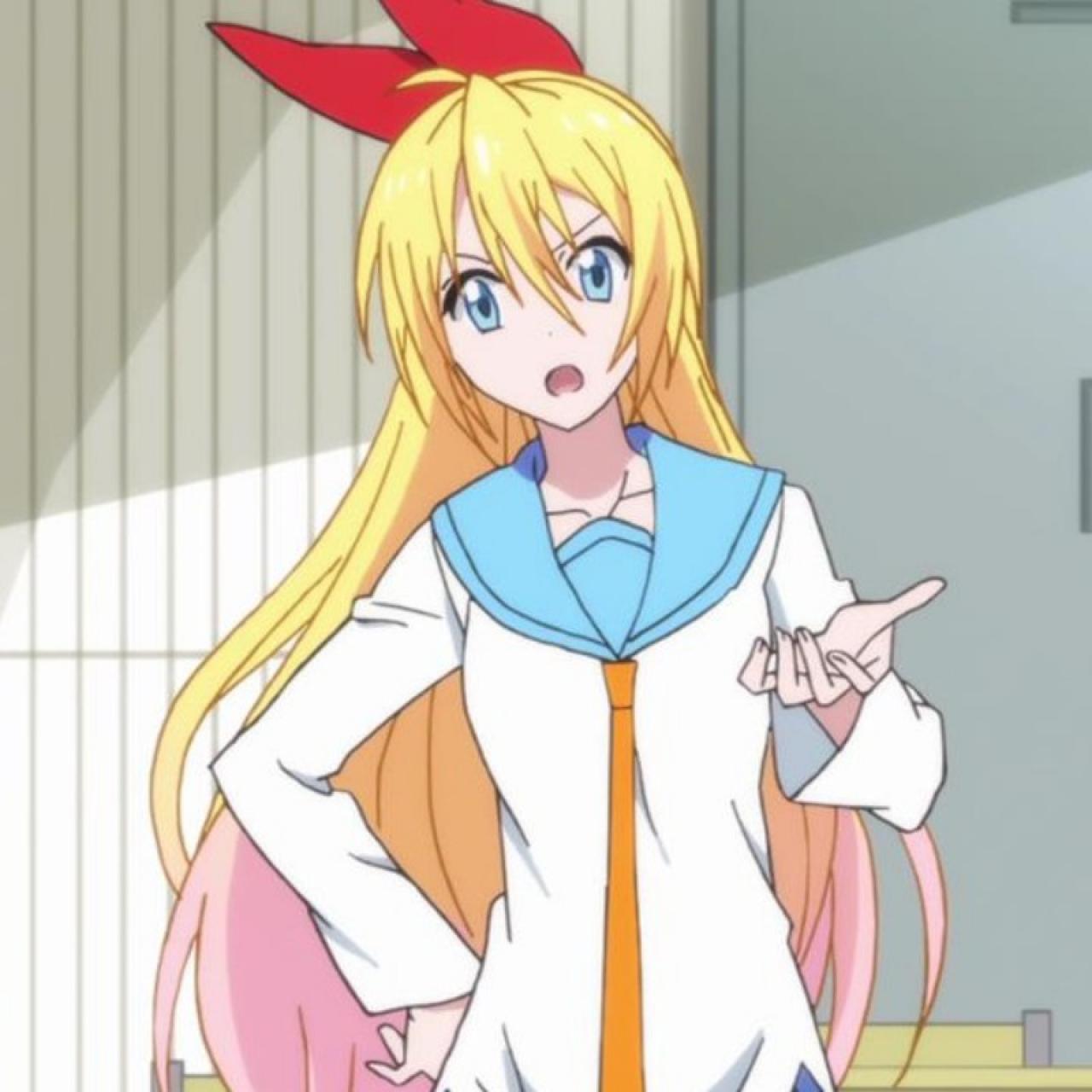 叉腰傲娇的伪恋桐崎千棘头像