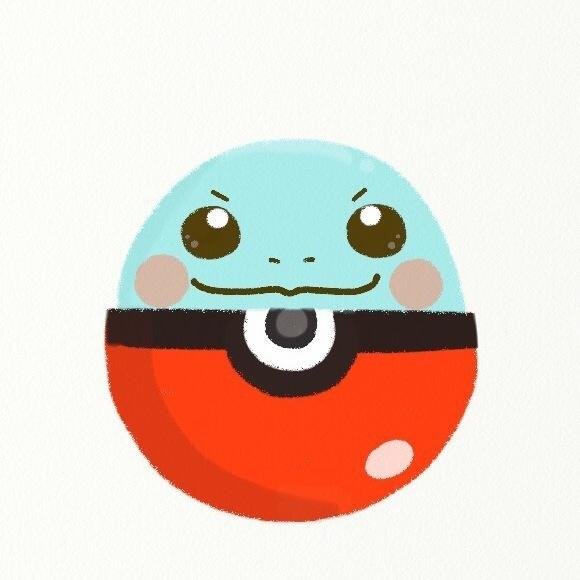 口袋妖怪杰尼龟的精灵球头像