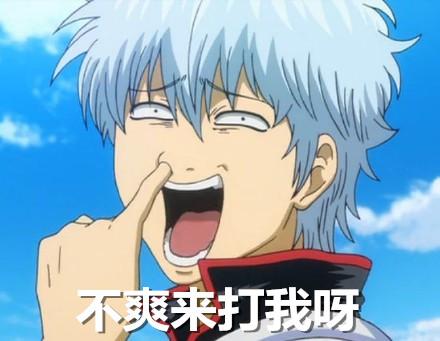 银魂坂田银时抠鼻表情：不爽来打我呀