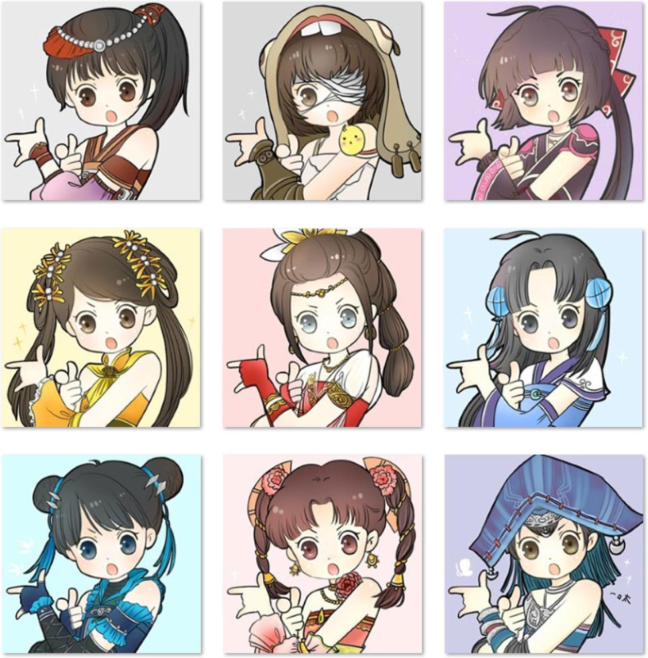 代表月亮消灭你剑网三门派校服萝莉头像  预览图