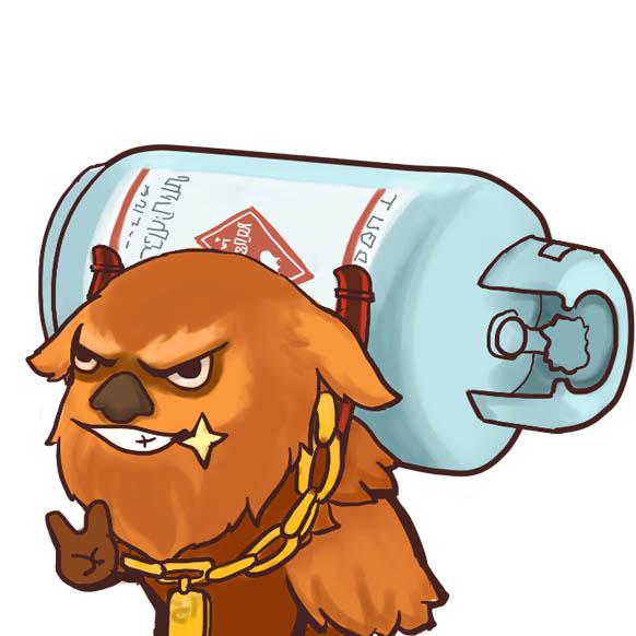 白色背景的Dota2撼地神牛·小牛神牛头像