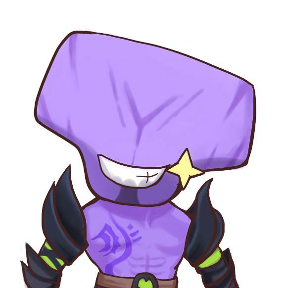 白色背景的Dota2的虚空假面·暗惧者虚空头像