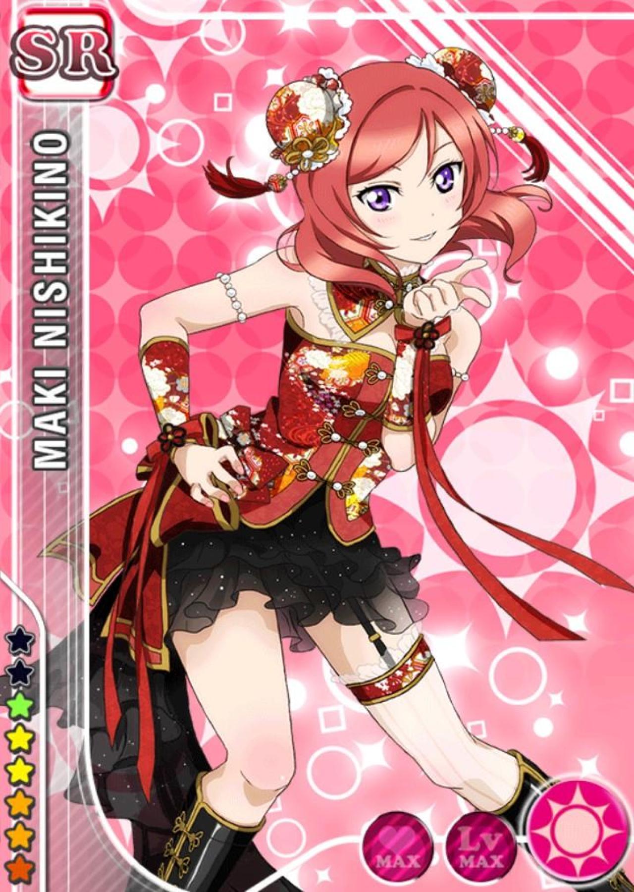 LoveLive!西木野真姬六星级SR卡牌的中国风旗袍