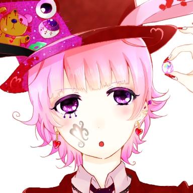 戴着红棕色高帽的伪娘头像