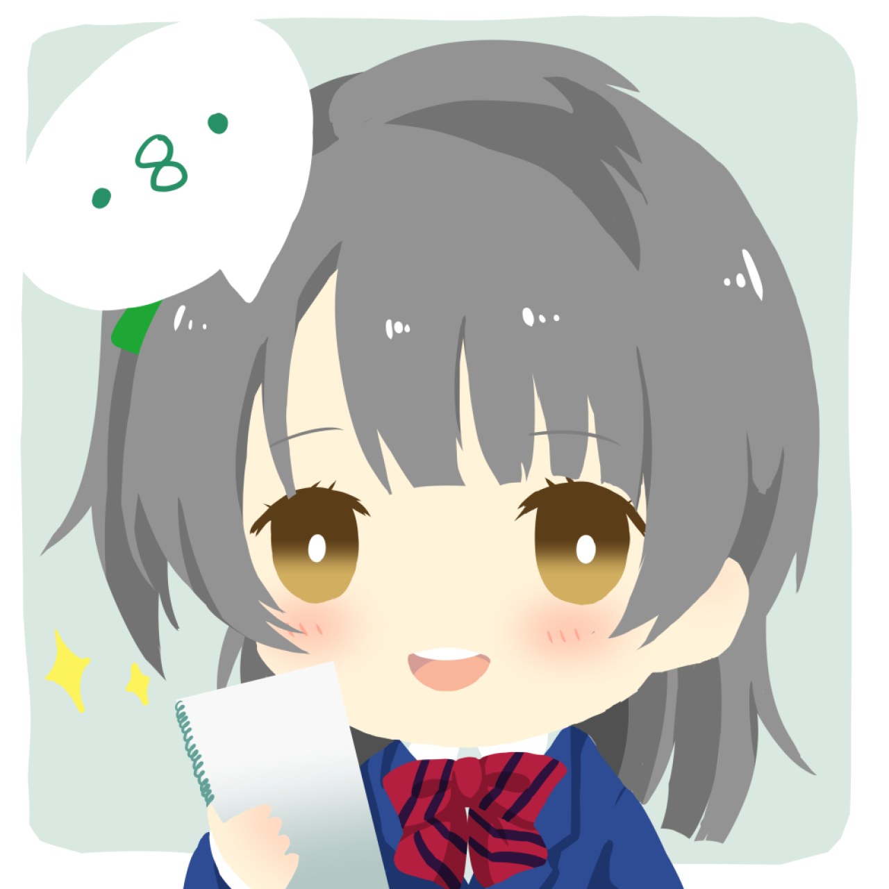 拿着记事薄的LoveLive!南小鸟头像：小鸟