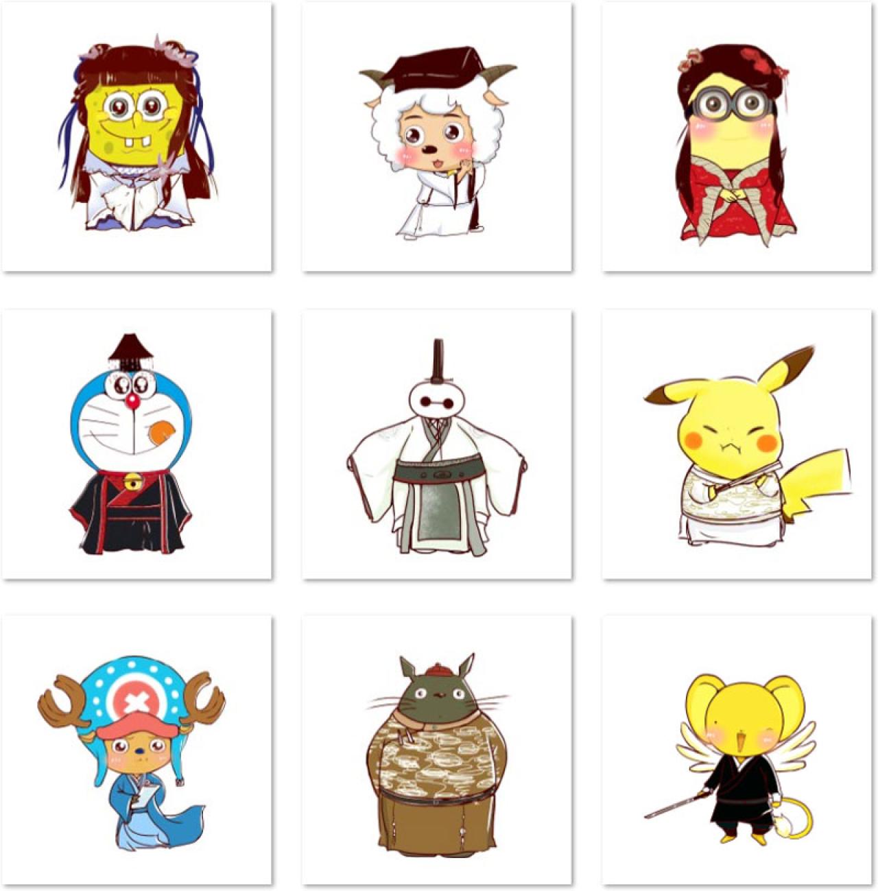 阿Y动漫卡通角色古装头像 预览图