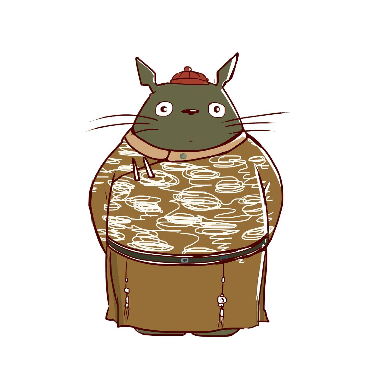 古装宫崎骏龙猫头像